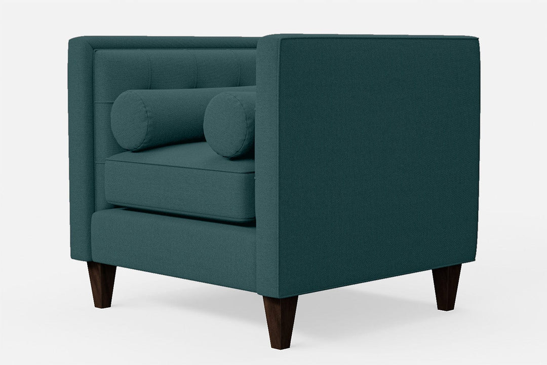 LIVELUSSO Armchair Brescia Armchair Teal Linen Fabric