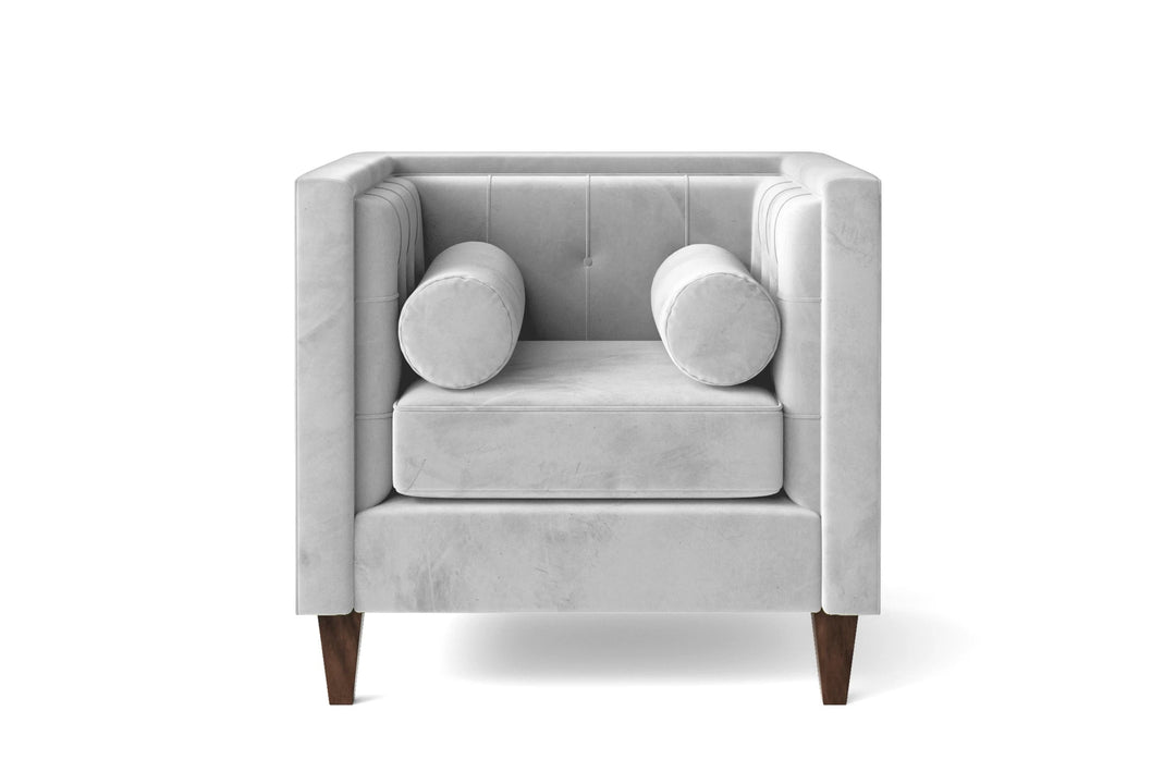 LIVELUSSO Armchair Brescia Armchair White Velvet