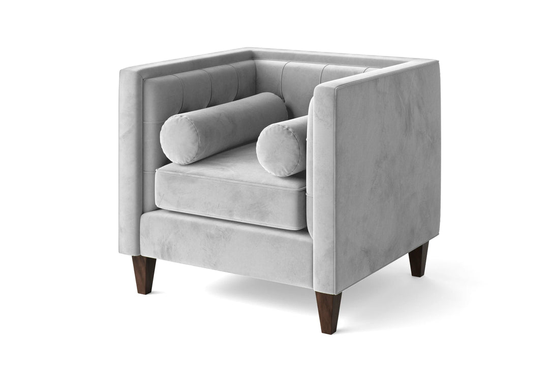 LIVELUSSO Armchair Brescia Armchair White Velvet