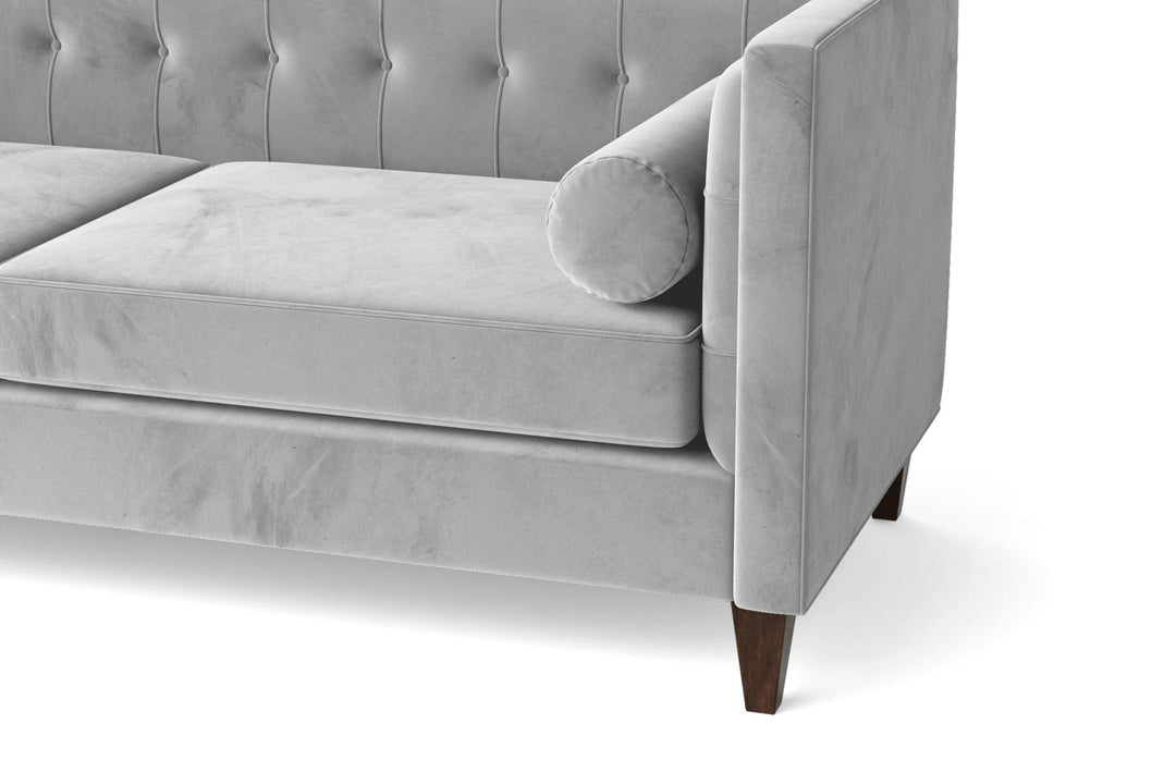 LIVELUSSO Sofa Brescia 2 Seater Sofa White Velvet