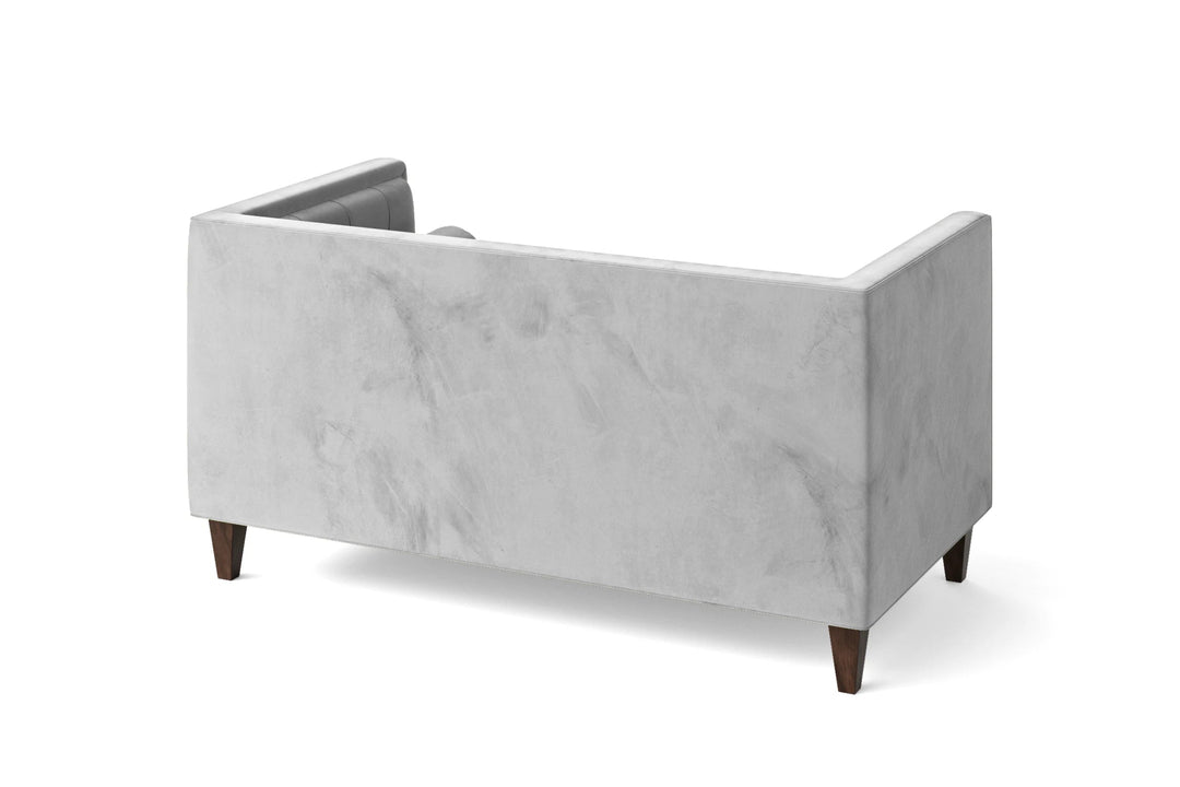 LIVELUSSO Sofa Brescia 2 Seater Sofa White Velvet