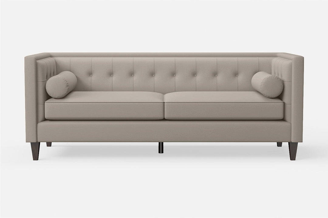 LIVELUSSO Sofa Brescia 3 Seater Sofa Sand Leather