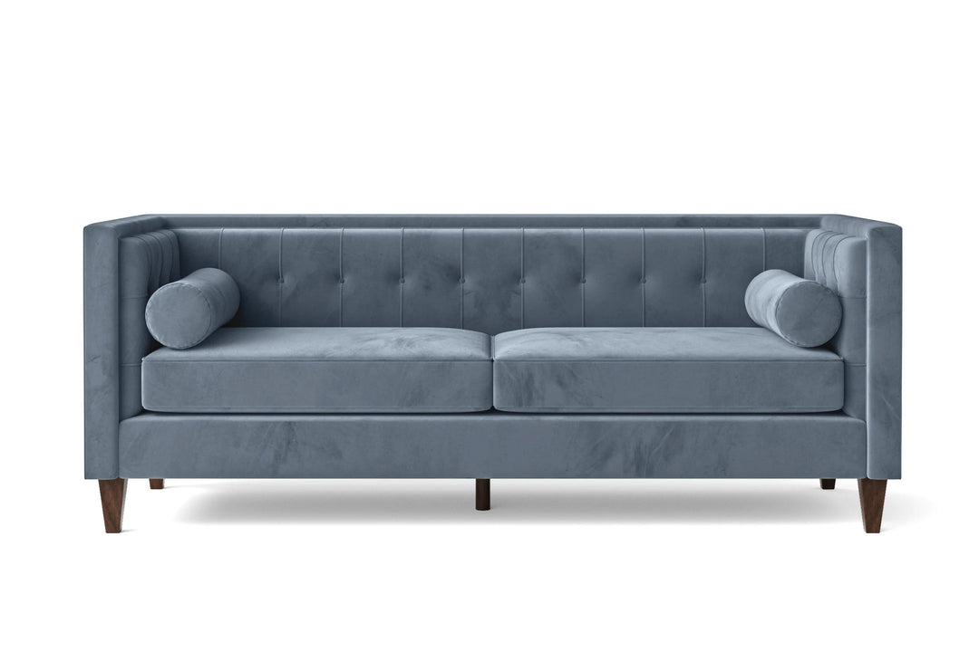 LIVELUSSO Sofa Brescia 3 Seater Sofa Baby Blue Velvet