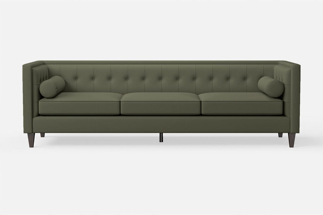 LIVELUSSO Sofa Brescia 4 Seater Sofa Sage Leather