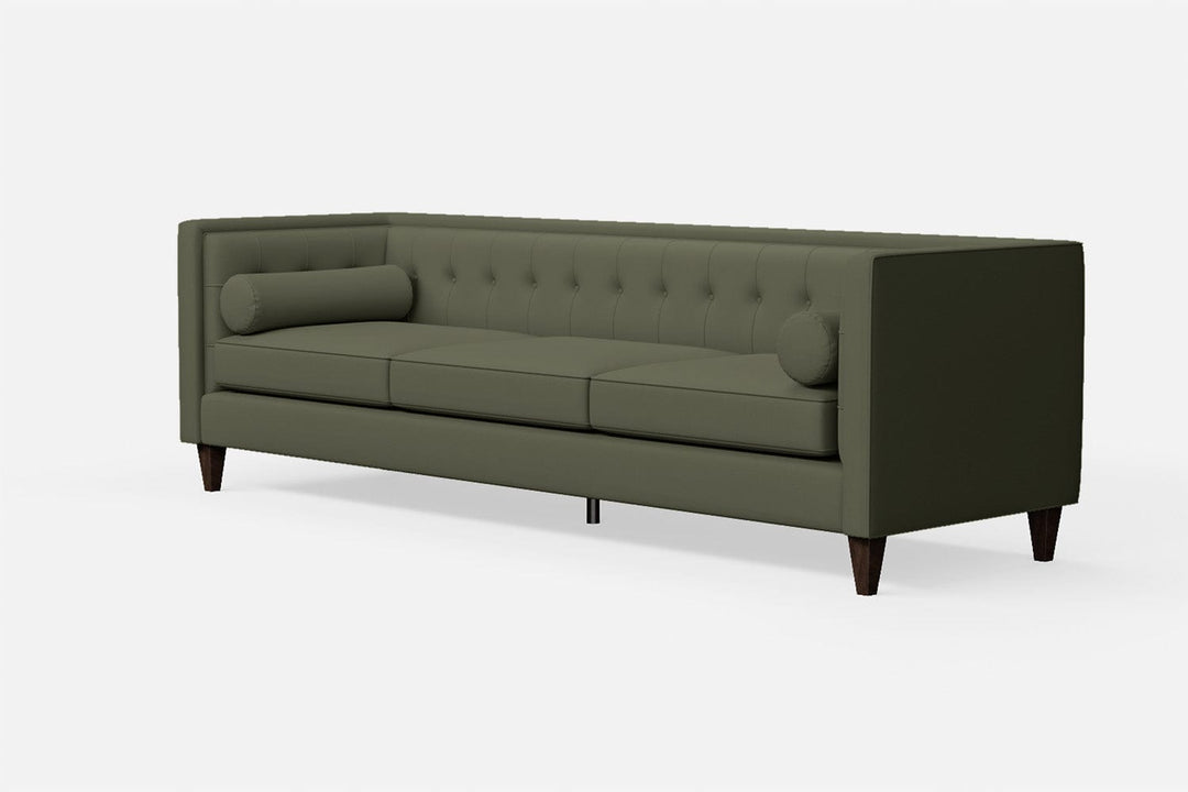 LIVELUSSO Sofa Brescia 4 Seater Sofa Sage Leather