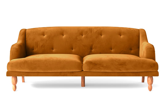 Burlington 4 Seater Sofa Gold Velvet