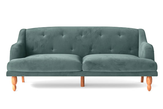 Burlington 4 Seater Sofa Teal Velvet