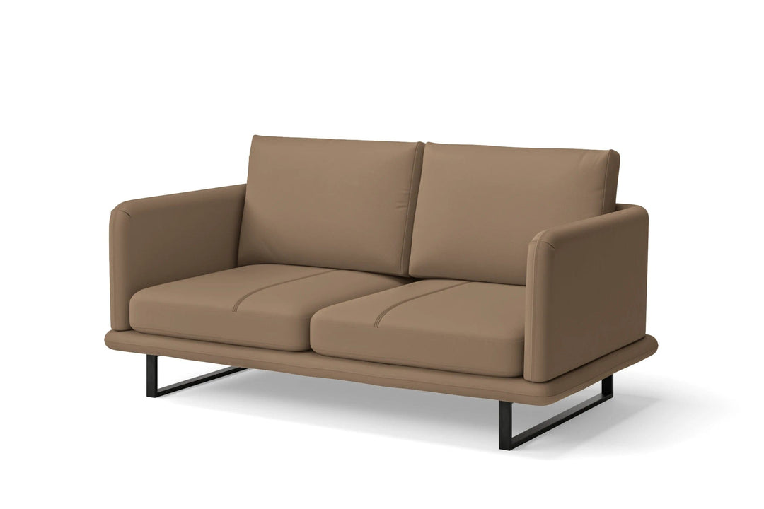 LIVELUSSO Sofa Calabria 2 Seater Sofa Stone Leather