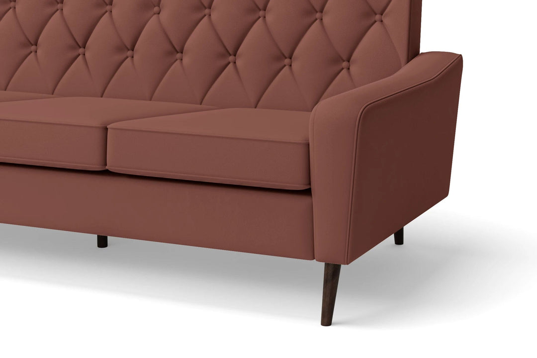 LIVELUSSO Sofa Carpi 2 Seater Sofa Mauve Leather