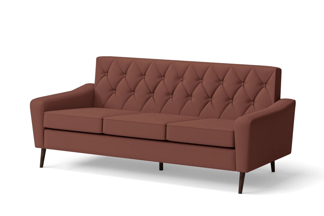 LIVELUSSO Sofa Carpi 3 Seater Sofa Mauve Leather