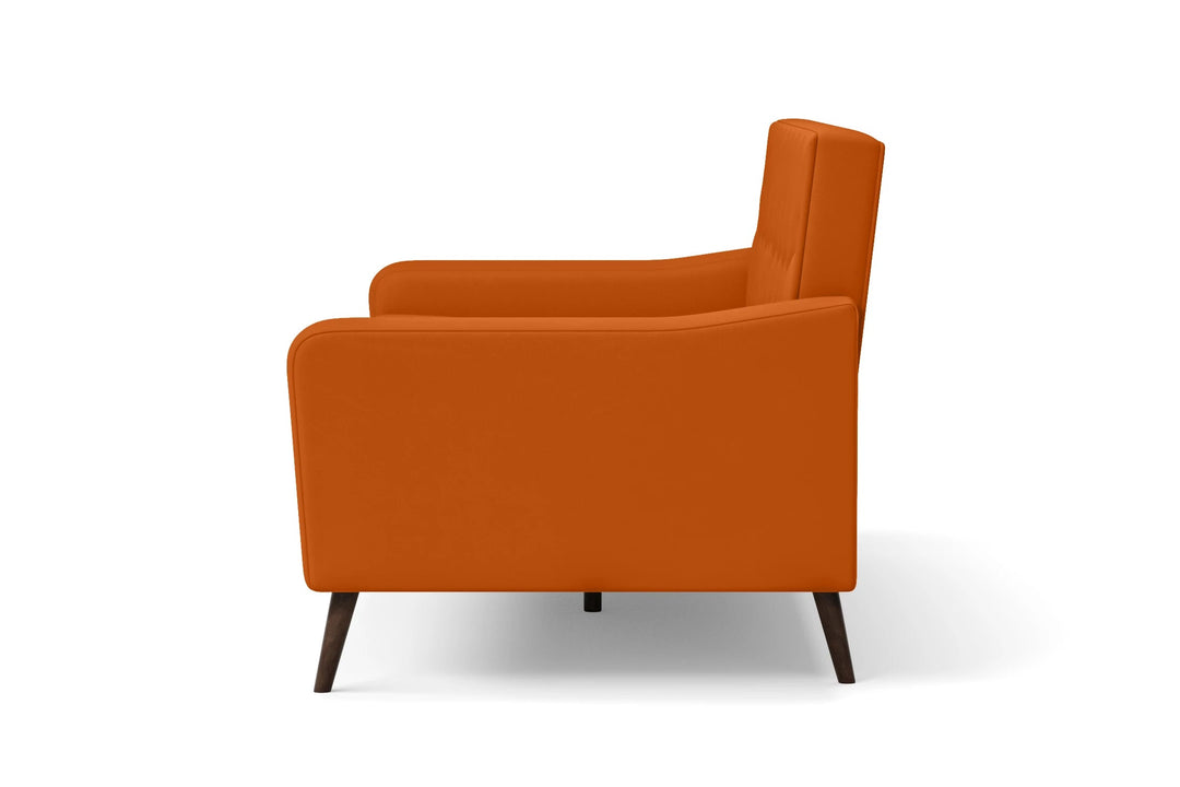 LIVELUSSO Sofa Carpi 3 Seater Sofa Orange Leather