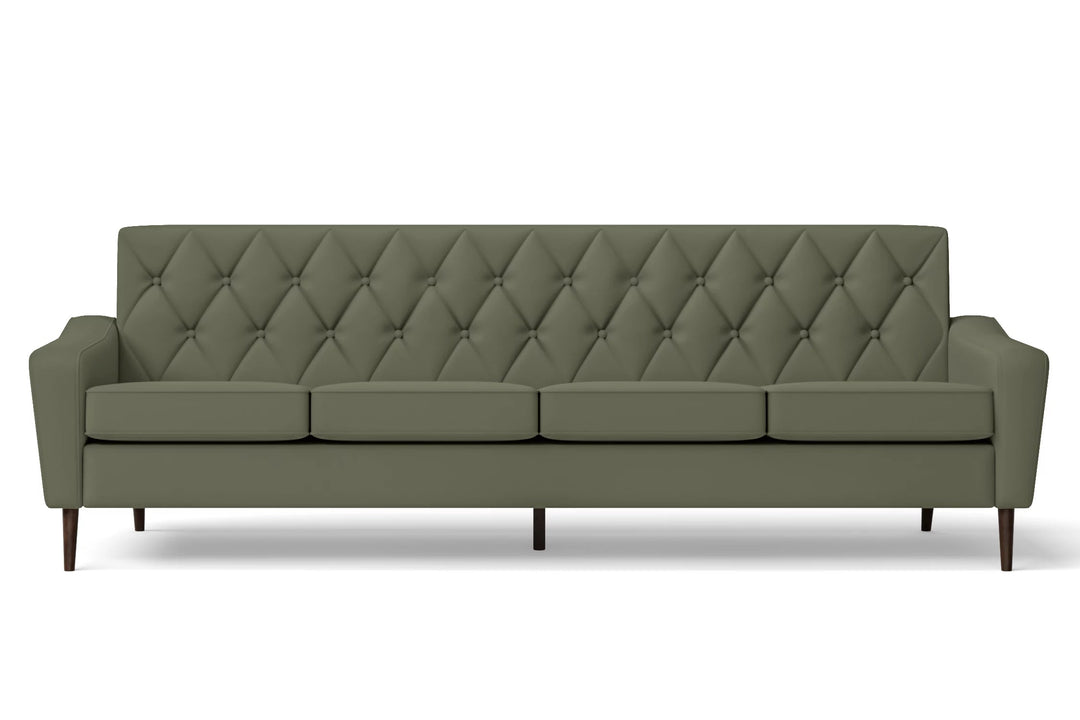 LIVELUSSO Sofa Carpi 4 Seater Sofa Sage Leather