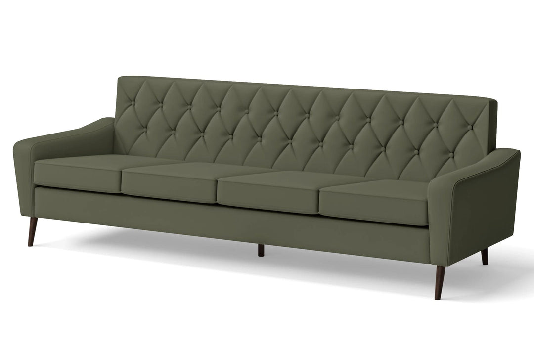 LIVELUSSO Sofa Carpi 4 Seater Sofa Sage Leather