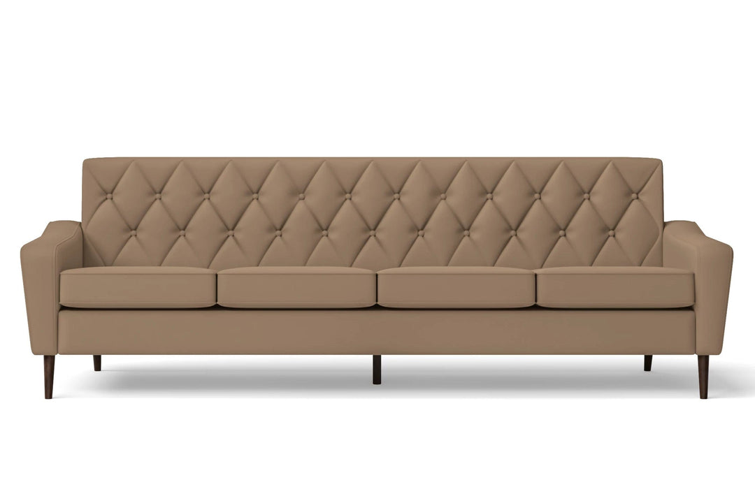 LIVELUSSO Sofa Carpi 4 Seater Sofa Stone Leather