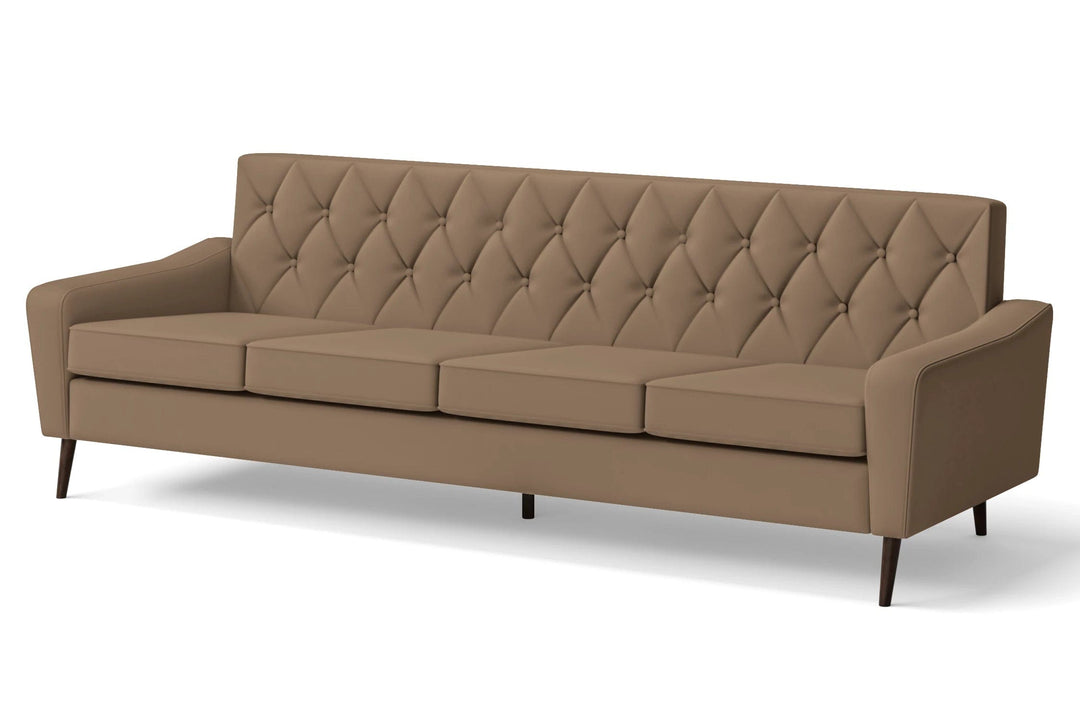 LIVELUSSO Sofa Carpi 4 Seater Sofa Stone Leather