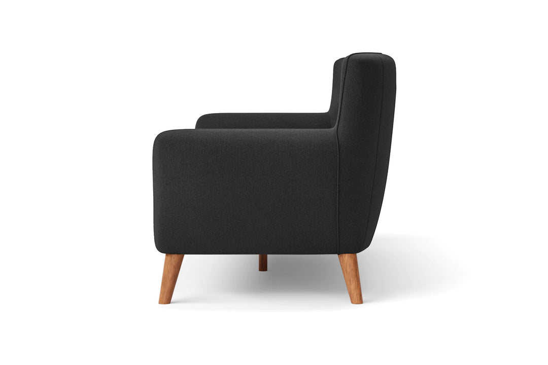 LIVELUSSO Armchair Casoria Armchair Black Linen Fabric