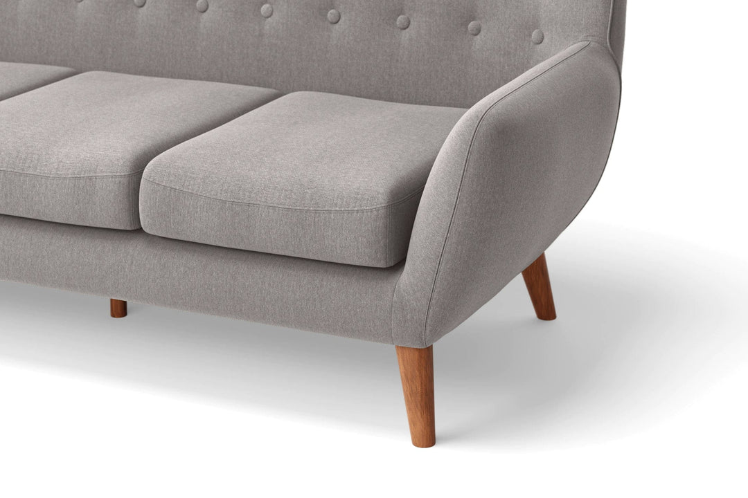 LIVELUSSO Armchair Casoria Armchair Grey Linen Fabric