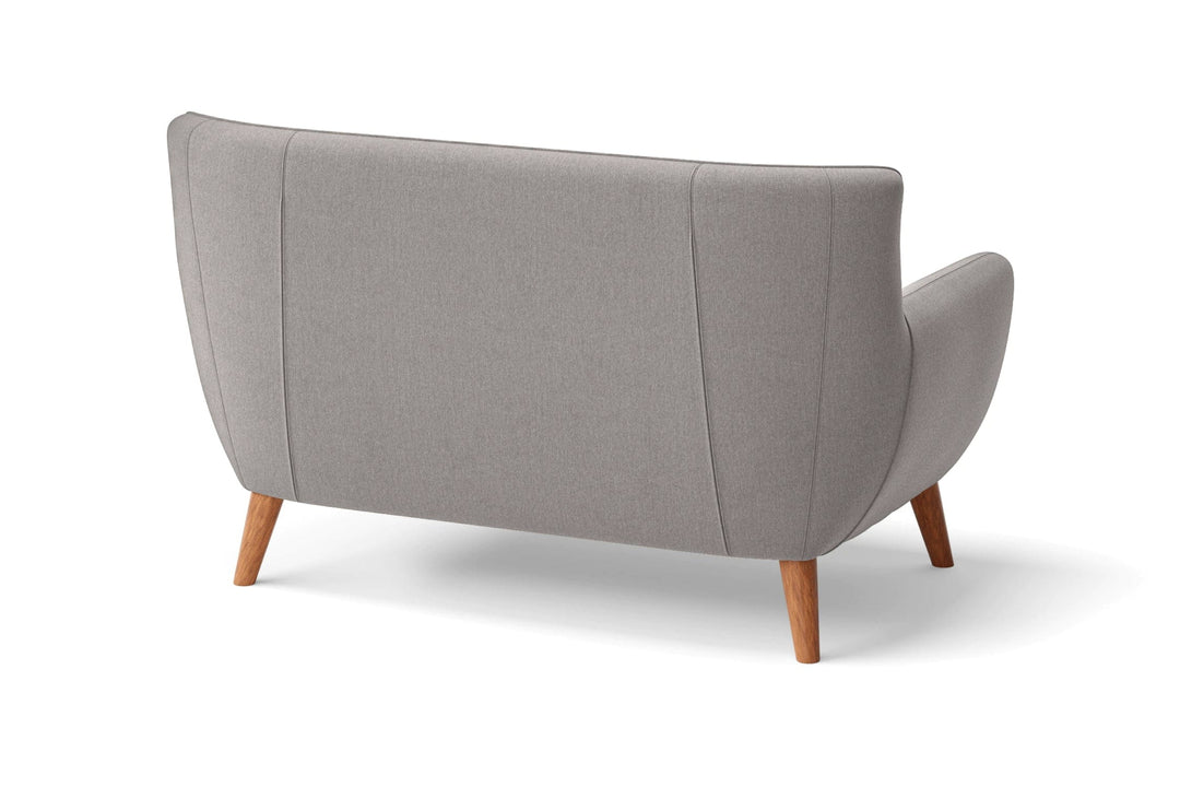 LIVELUSSO Sofa Casoria 2 Seater Sofa Grey Linen Fabric