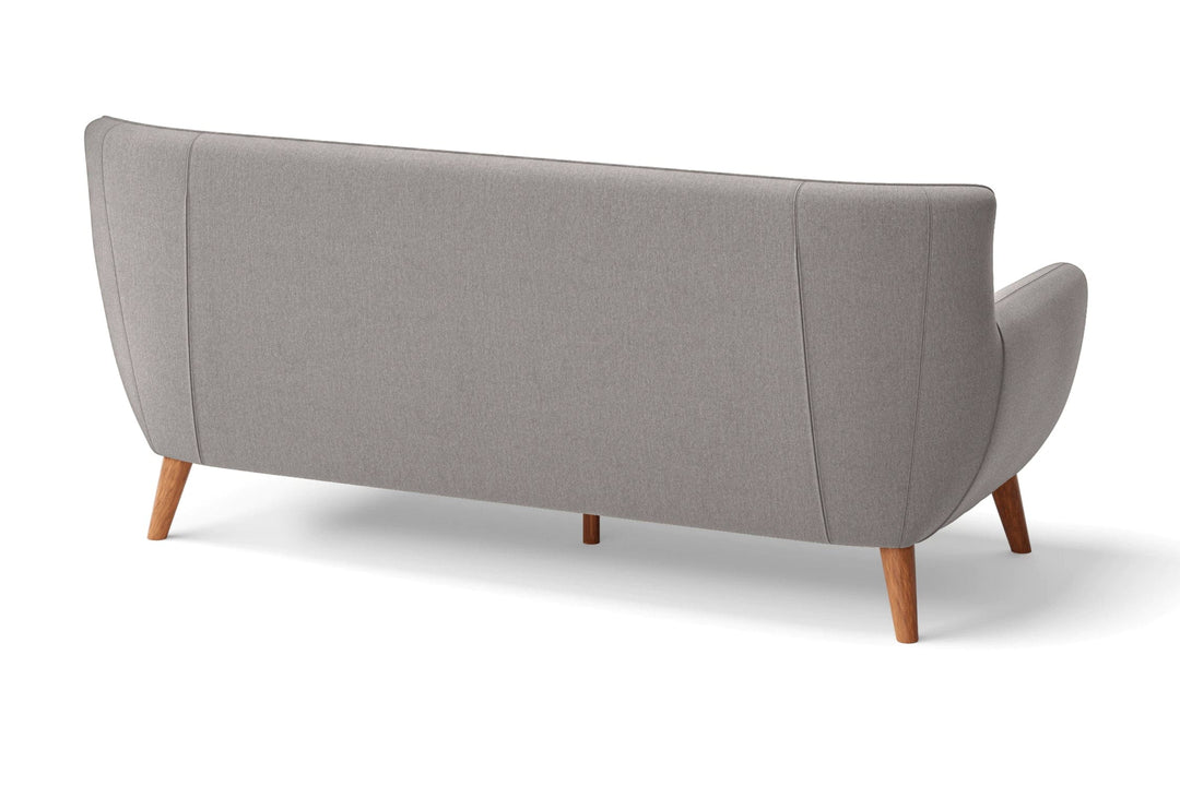 LIVELUSSO Sofa Casoria 3 Seater Sofa Grey Linen Fabric