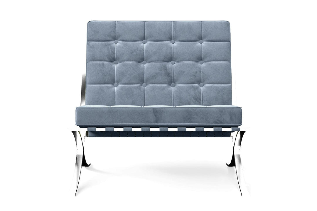 LIVELUSSO Armchair Catania Armchair Baby Blue Velvet