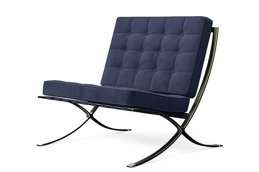 LIVELUSSO Armchair Catania Armchair Dark Blue Velvet