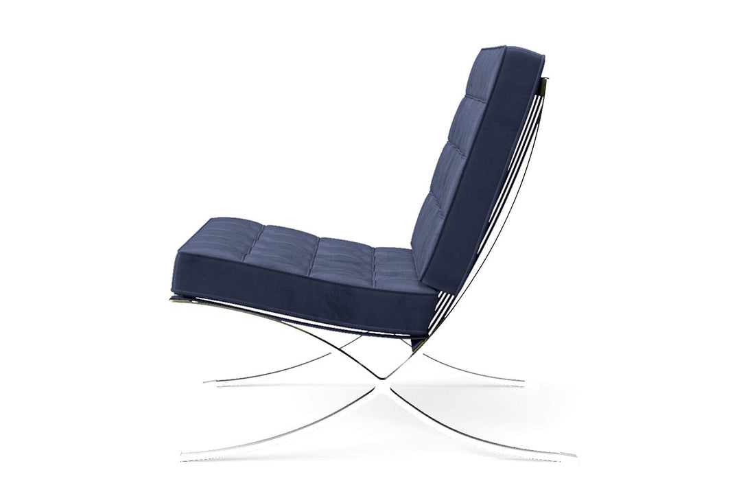 LIVELUSSO Armchair Catania Armchair Dark Blue Velvet