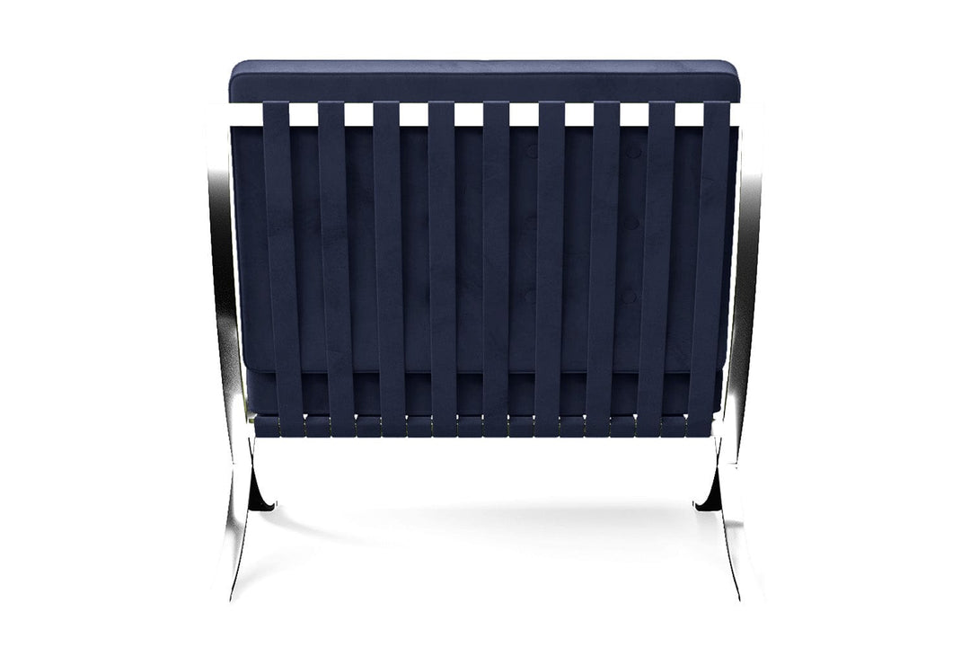 LIVELUSSO Armchair Catania Armchair Dark Blue Velvet