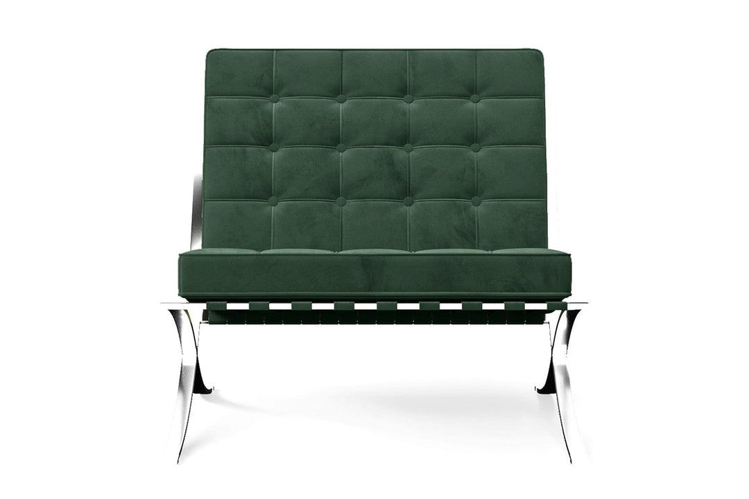 LIVELUSSO Armchair Catania Armchair Green Velvet