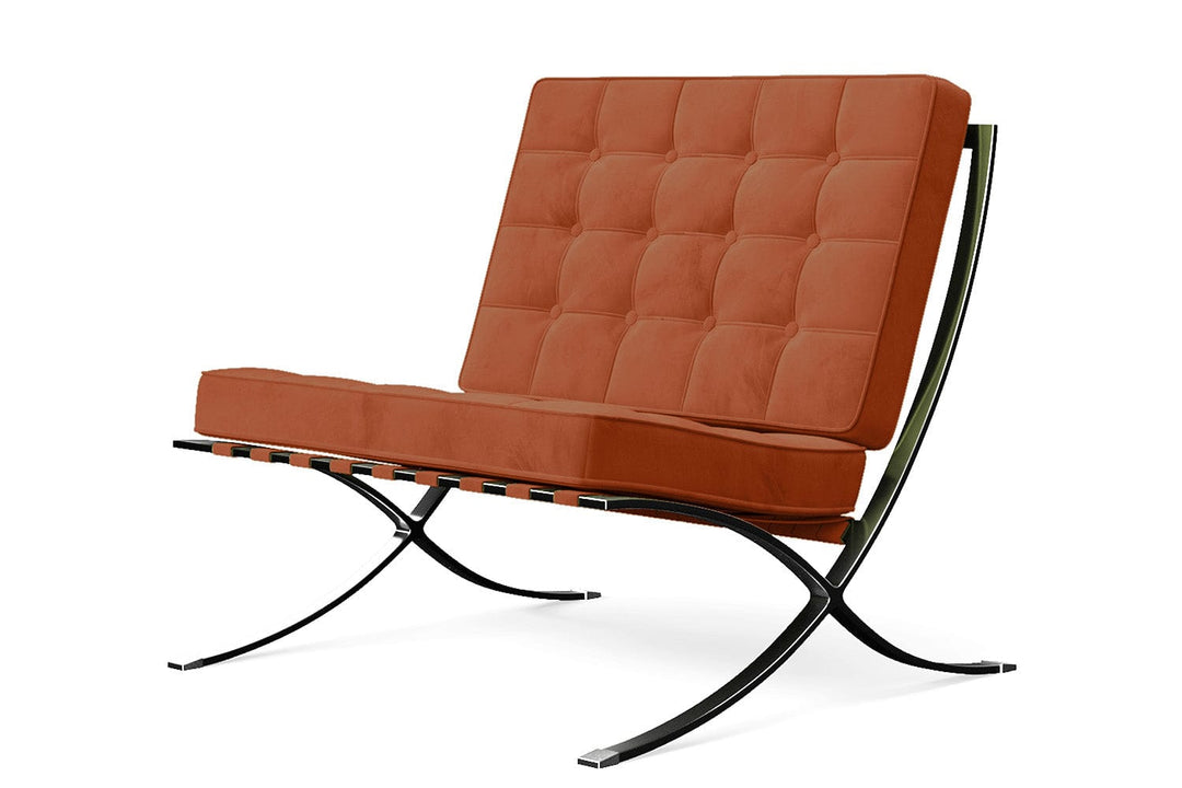 LIVELUSSO Armchair Catania Armchair Orange Velvet