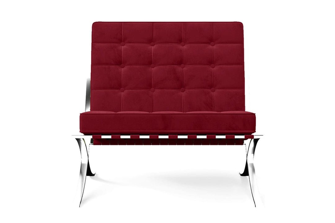 LIVELUSSO Armchair Catania Armchair Red Velvet