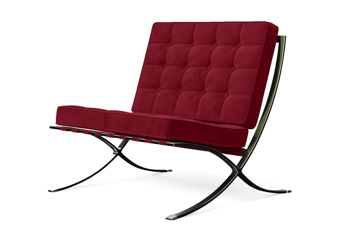 LIVELUSSO Armchair Catania Armchair Red Velvet