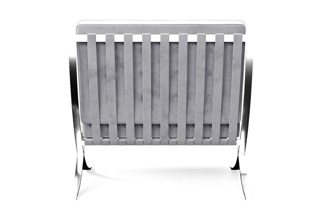 LIVELUSSO Armchair Catania Armchair Silver Velvet