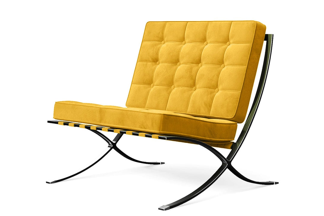 LIVELUSSO Armchair Catania Armchair Yellow Velvet