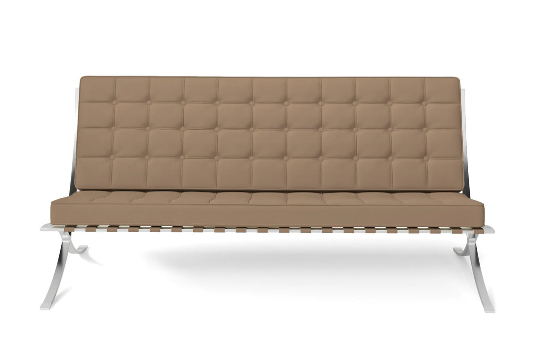 LIVELUSSO Sofa Catania 3 Seater Sofa Stone Leather