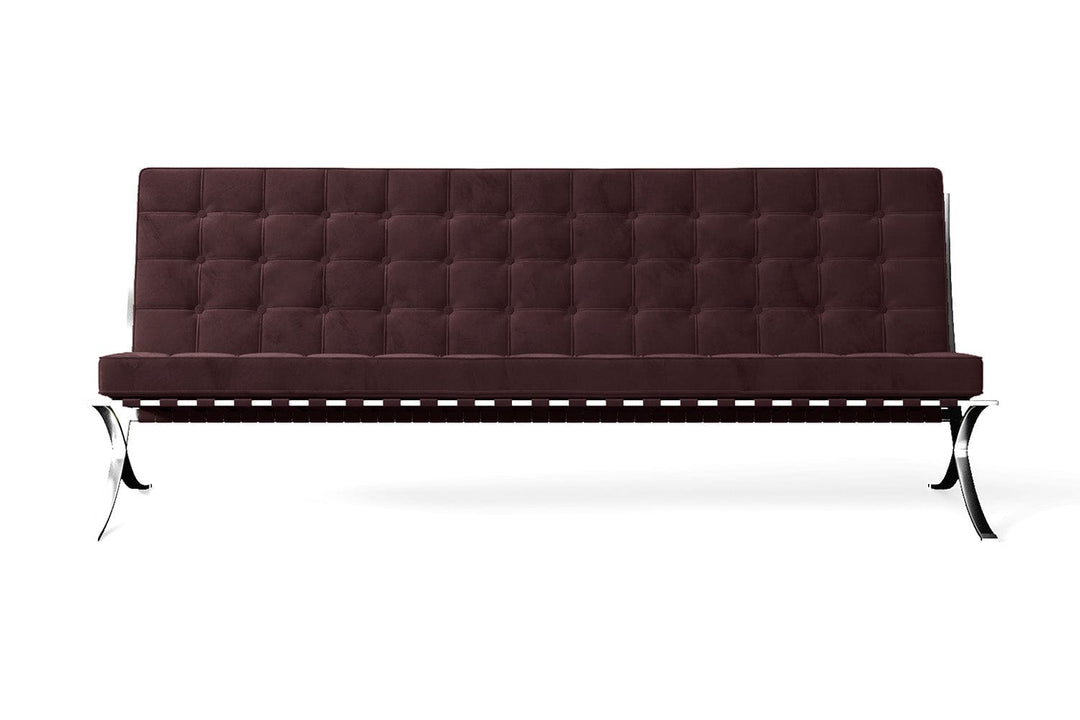 LIVELUSSO Sofa Catania 4 Seater Sofa Grape Velvet