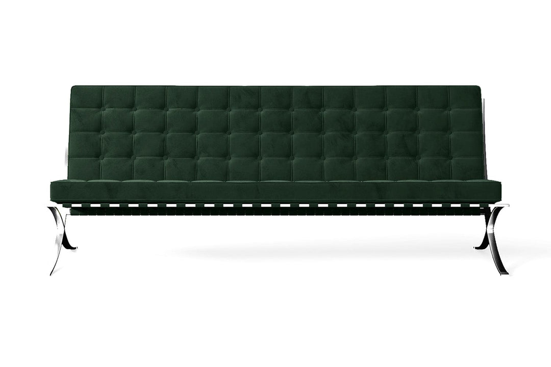 LIVELUSSO Sofa Catania 4 Seater Sofa Green Velvet