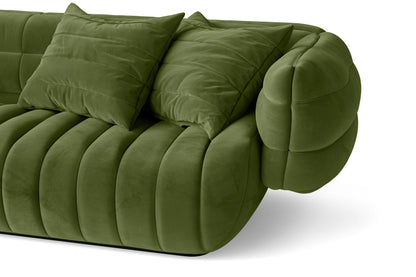 Cinisello 3 Seater Sofa Lime Velvet