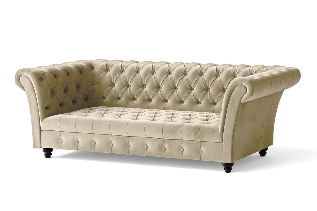 LIVELUSSO Sofa Civita 2 Seater Sofa Cream Velvet