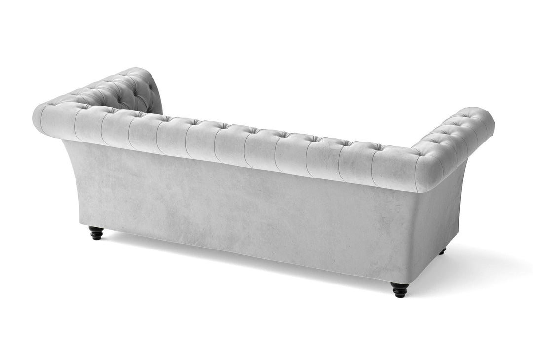 LIVELUSSO Sofa Civita 2 Seater Sofa White Velvet