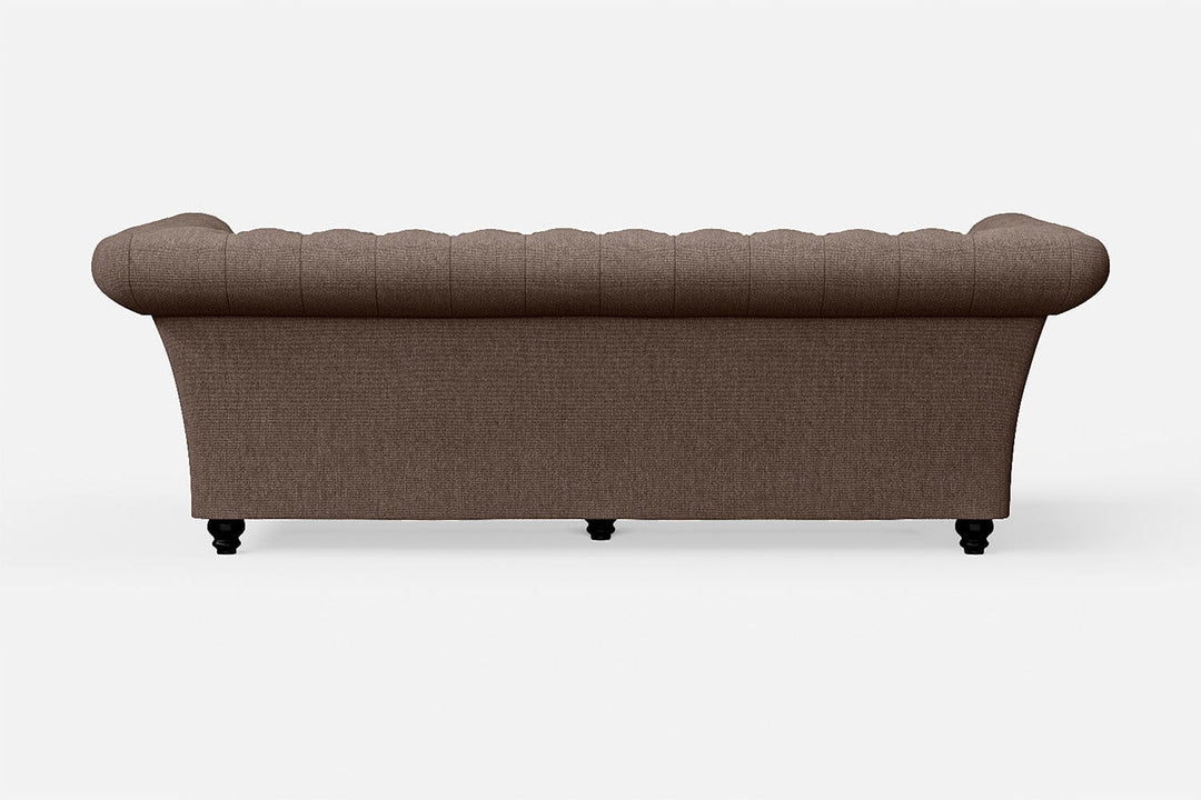 LIVELUSSO Sofa Civita 3 Seater Sofa Caramel Linen Fabric