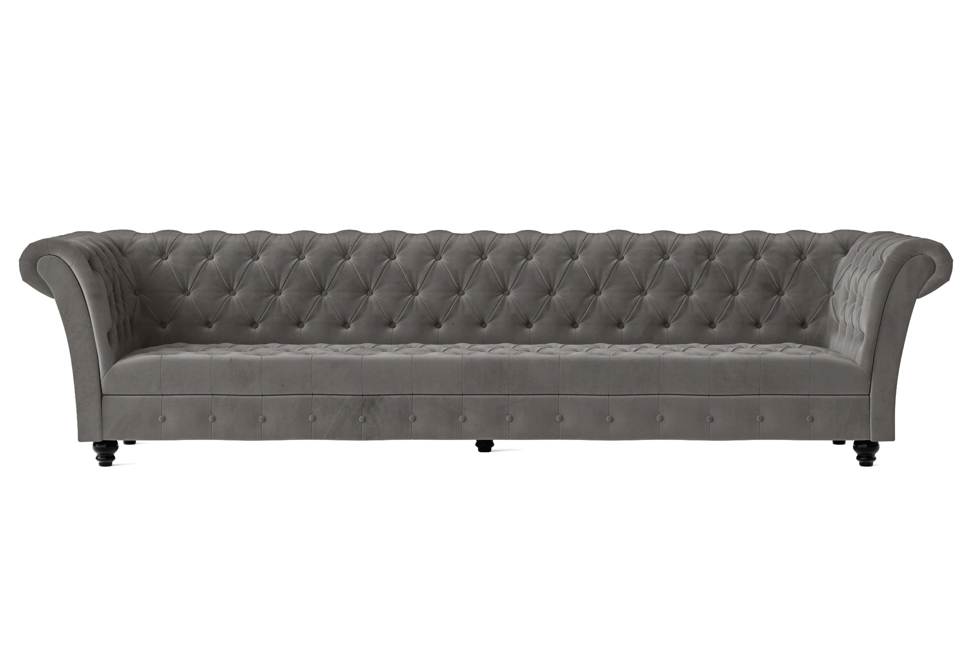 Civita 4 Seater Sofa Grey Velvet