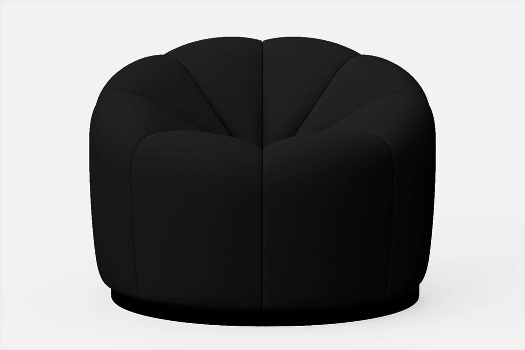 LIVELUSSO Armchair Columbia Armchair Black Leather