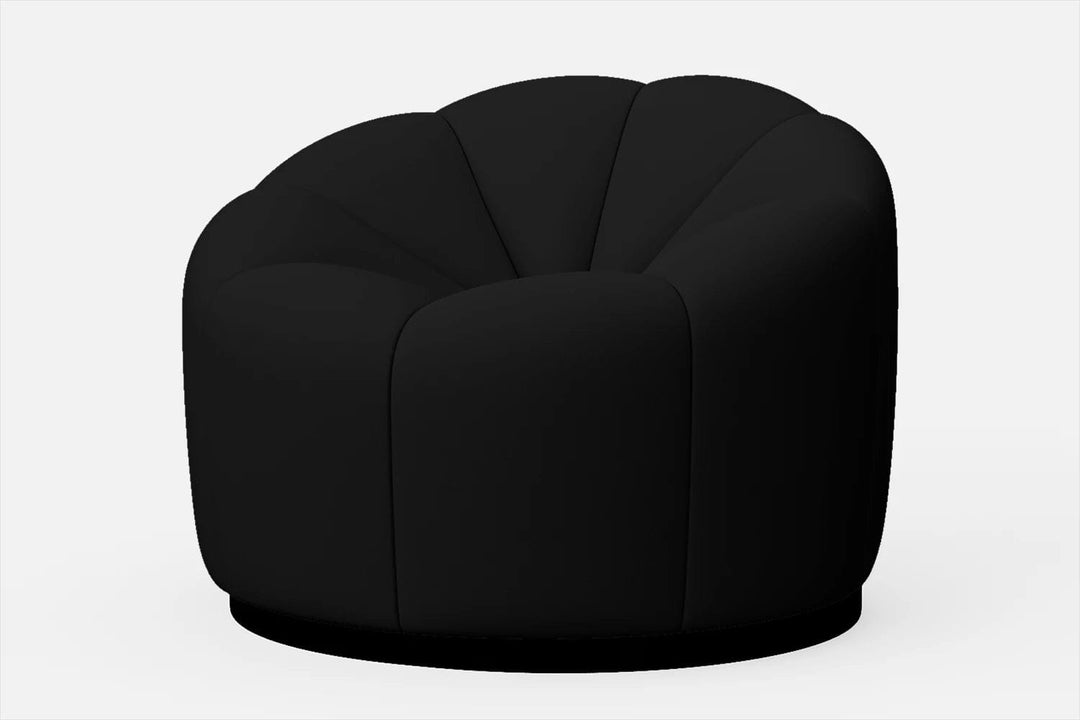 LIVELUSSO Armchair Columbia Armchair Black Leather