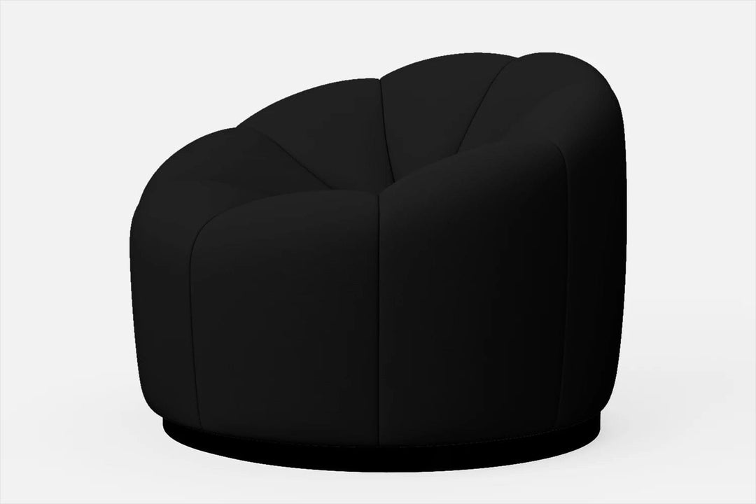 LIVELUSSO Armchair Columbia Armchair Black Leather