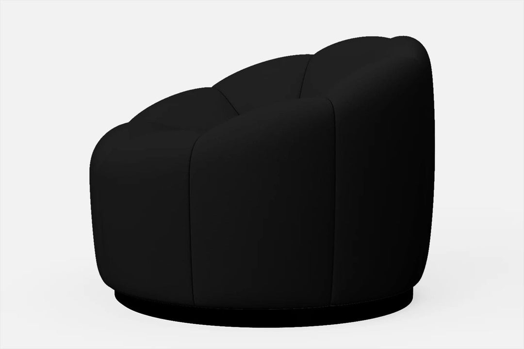 LIVELUSSO Armchair Columbia Armchair Black Leather