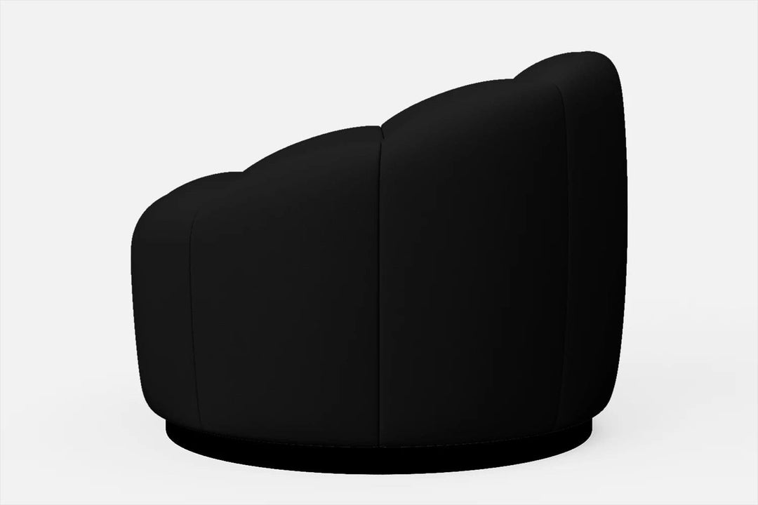 LIVELUSSO Armchair Columbia Armchair Black Leather