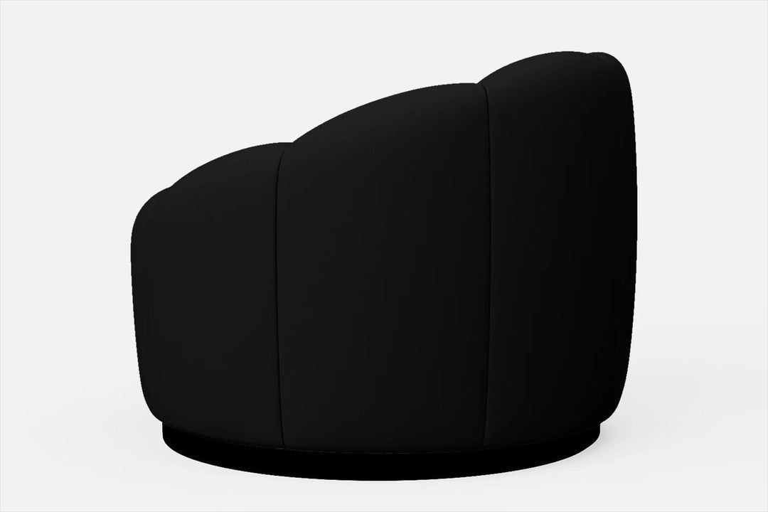 LIVELUSSO Armchair Columbia Armchair Black Leather