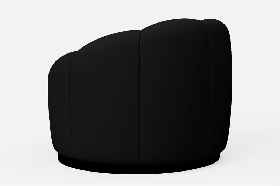 LIVELUSSO Armchair Columbia Armchair Black Leather