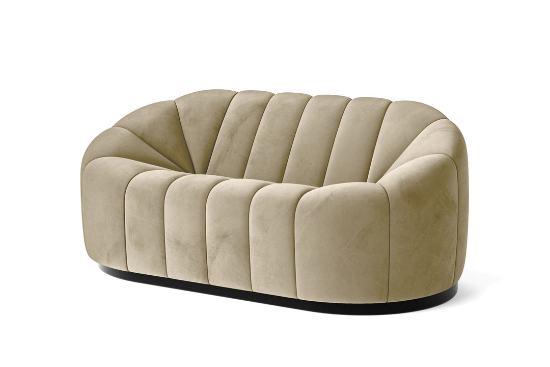 LIVELUSSO Sofa Columbia 2 Seater Sofa Cream Velvet