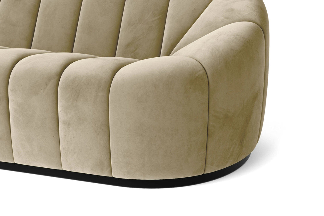 LIVELUSSO Sofa Columbia 2 Seater Sofa Cream Velvet